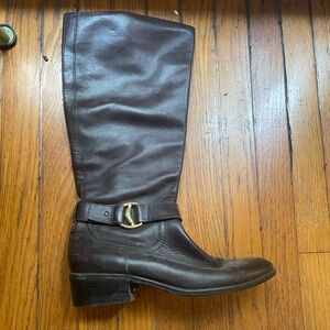Brown leather Ralph Lauren riding boots
